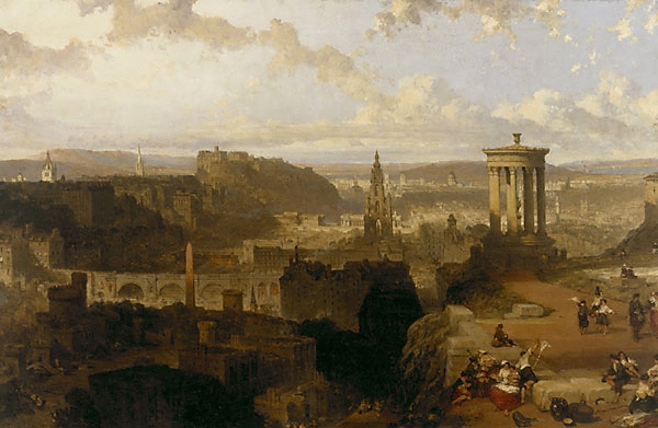 David Roberts Edinburgh from the Calton Hill